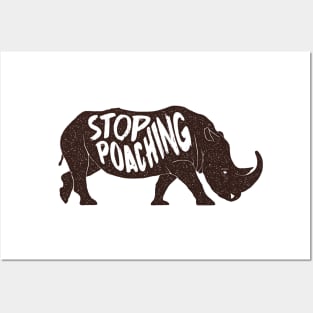 Stop Poaching Rhino Posters and Art